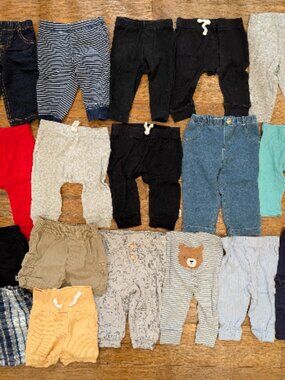 Bundle of Baby Boy 3-6 Months Pants (18 items)